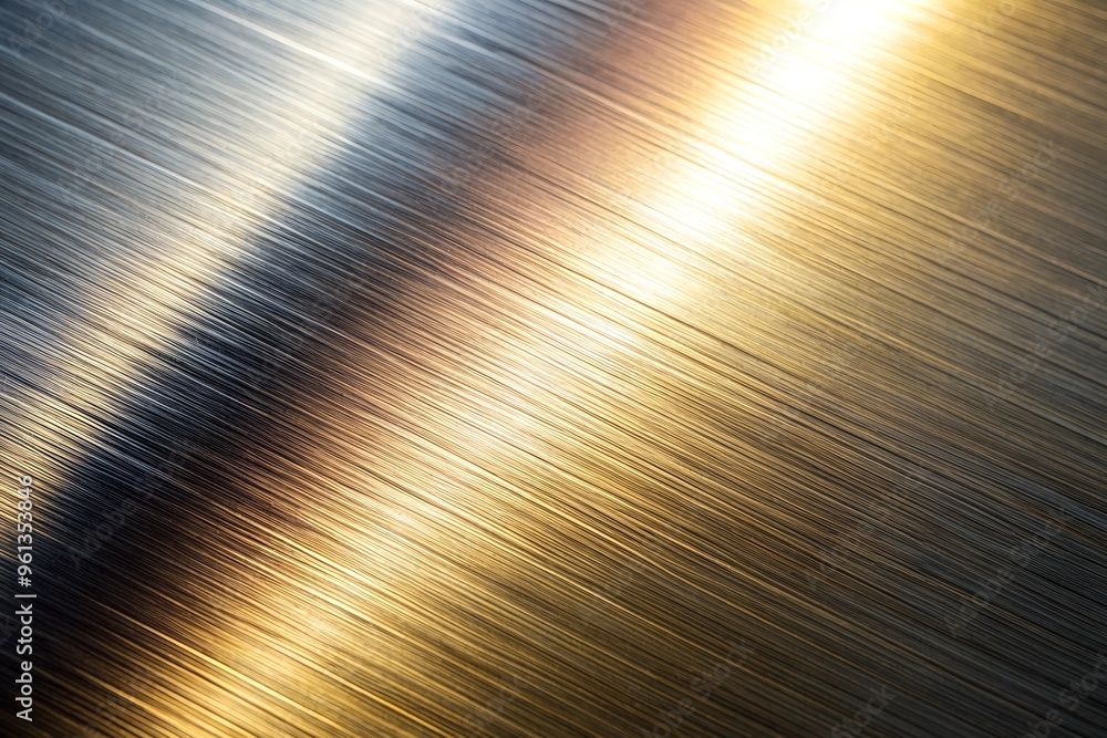 A close-up view showcases the intricate texture of brushed metal, with light creating a gradual transition from dark to bright areas A close-up view showcases the intricate texture of brushed metal, with light creating a gradual transition from dark to bright areas