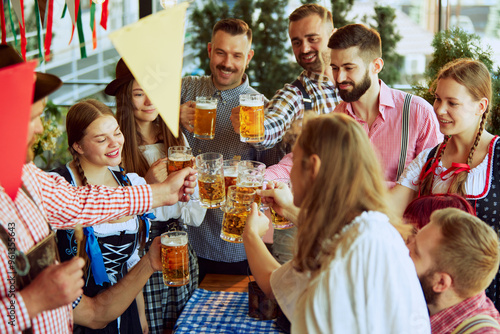 Canvas Print Traditional celebration of beer festival