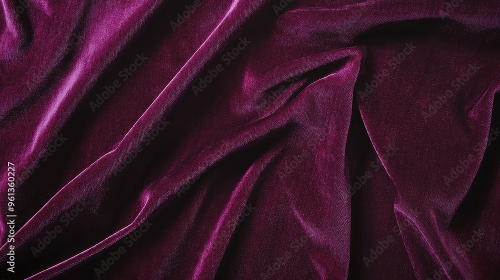 Fototapeta premium Close up Texture of Burgundy Velvet Fabric
