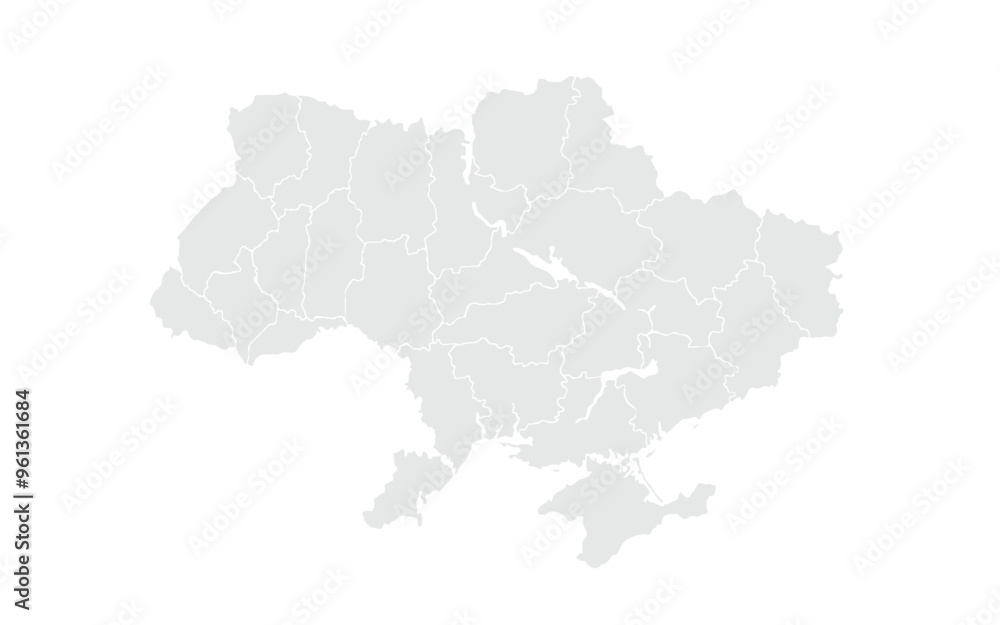 Fototapeta premium Map of Ukraine vector abstract illustration pattern