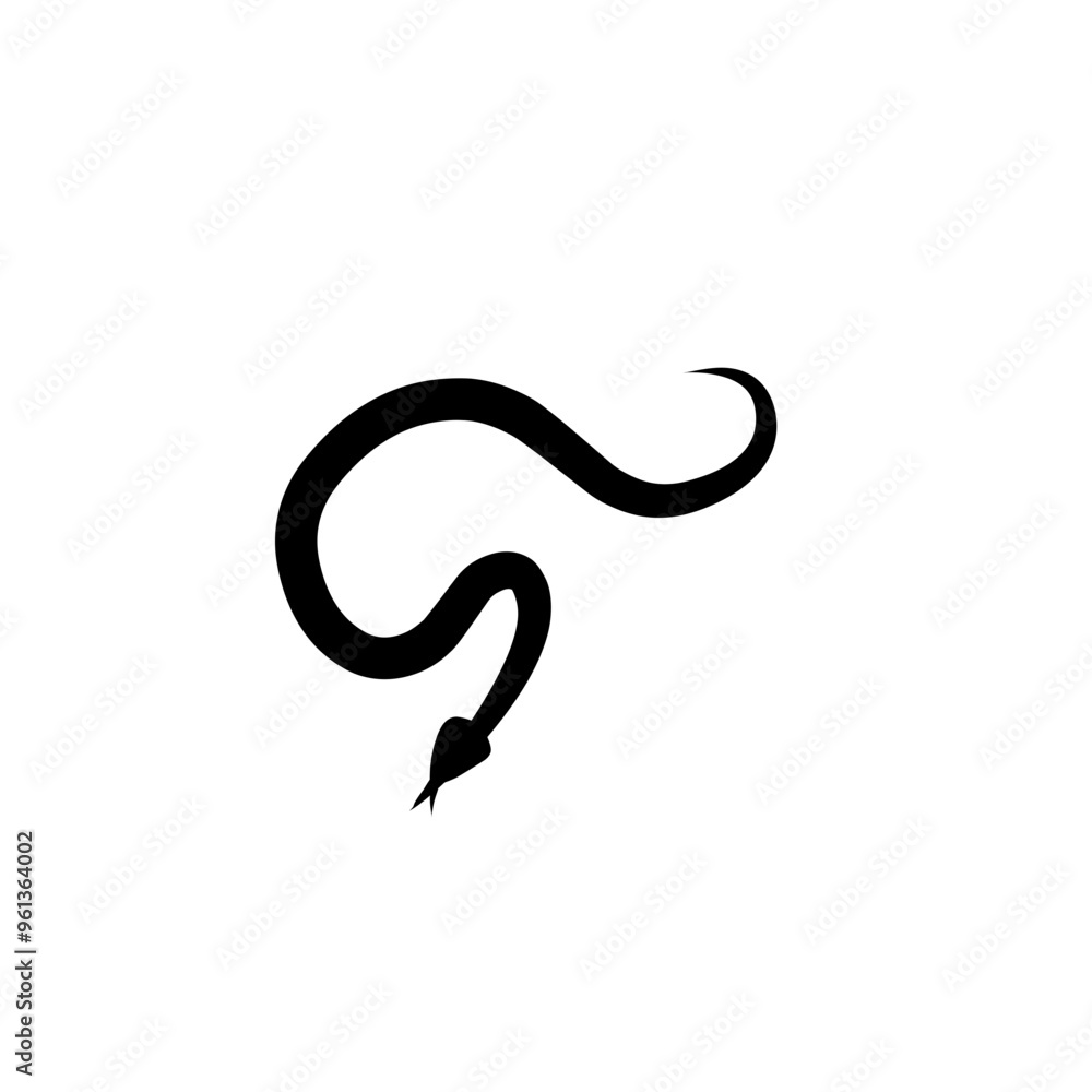 poisonous snake silhouette icon poisonous snake silhouette icon
