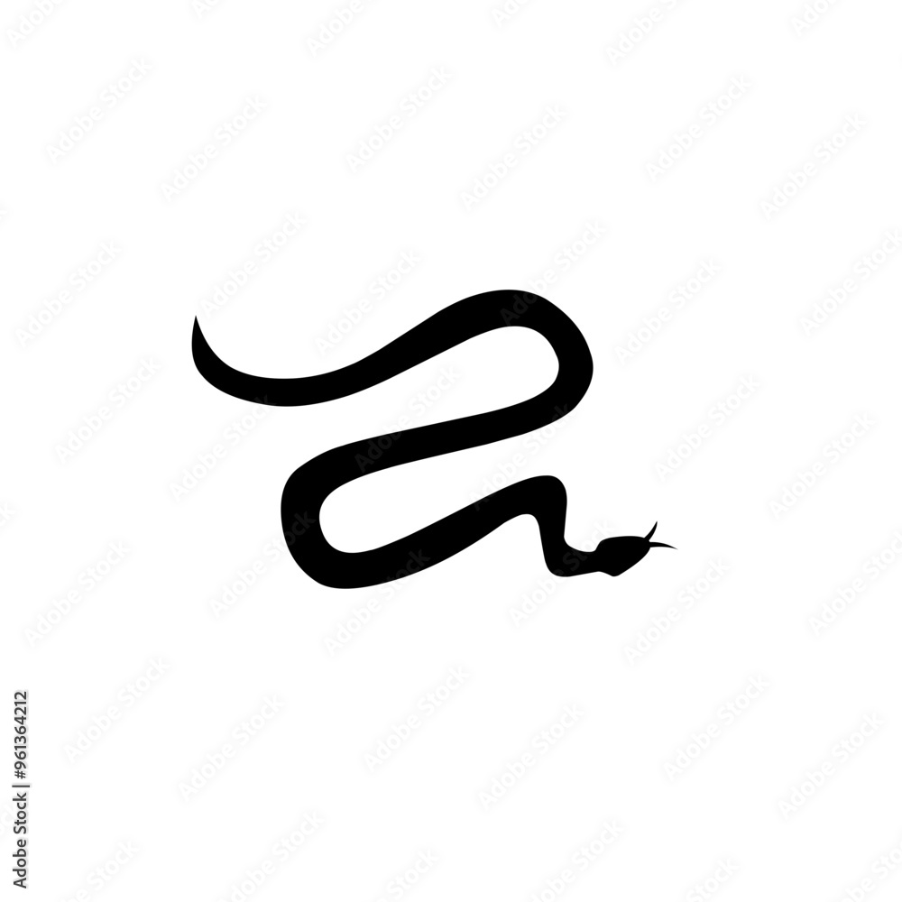 poisonous snake silhouette icon poisonous snake silhouette icon