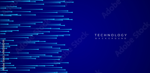 blue abstract technology background 
blue technology or digital theme vector background with glowing lines or neon data moving 
digital data and artificial neon background illustration
fiber optics