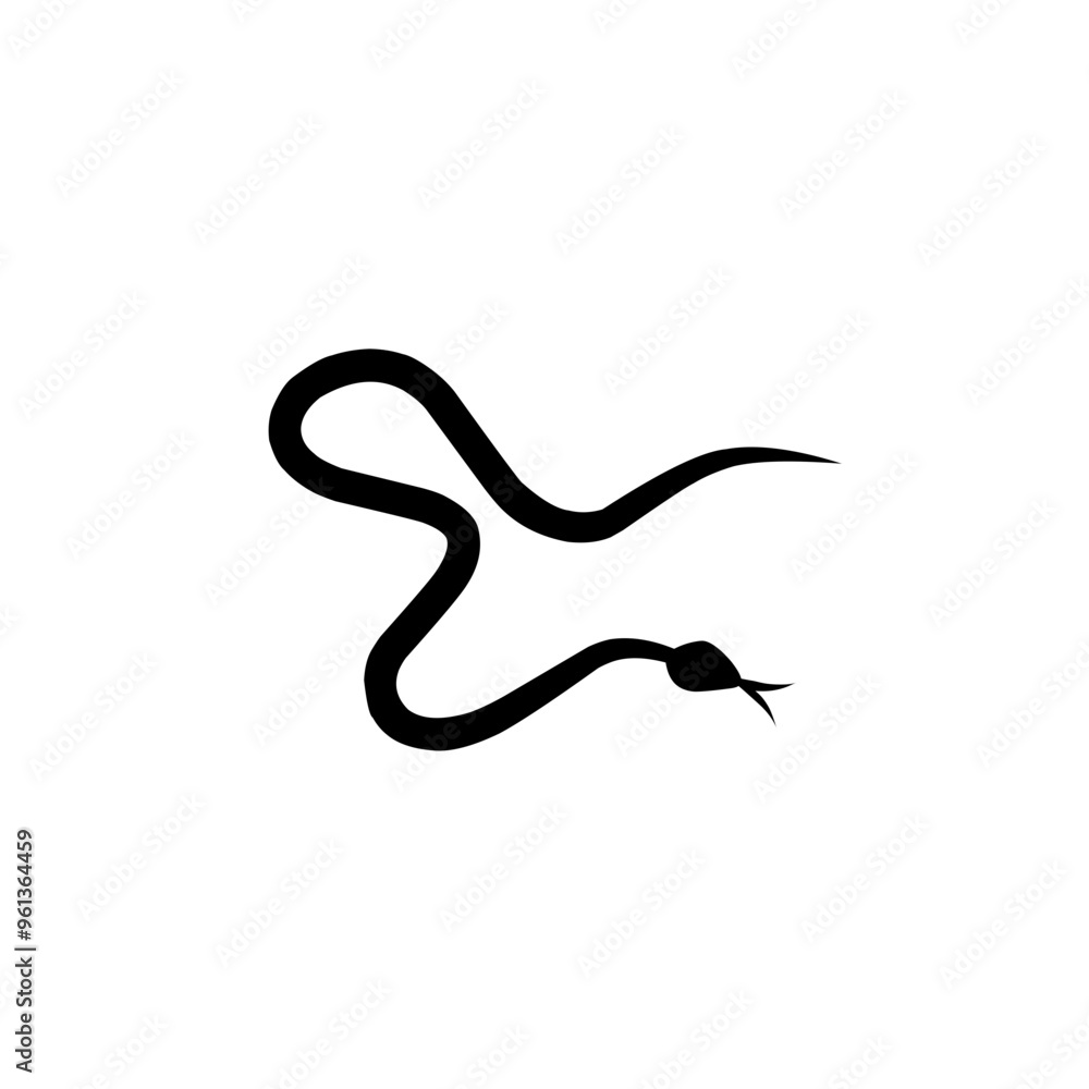poisonous snake silhouette icon poisonous snake silhouette icon