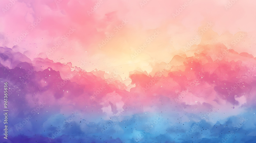 Sunrise Gradient Watercolor Background Sunrise Gradient Watercolor Background