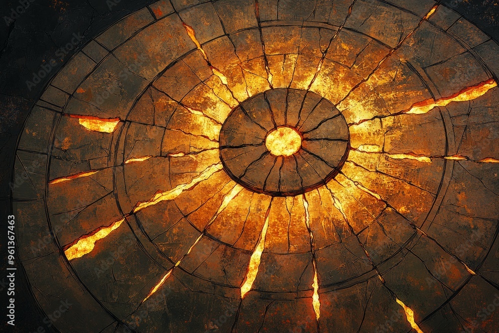 Fototapeta premium Shattered Sundial, Sundial