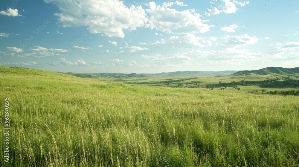 Rolling Green Hills and Blue Sky Landscape Photography Rolling Green Hills and Blue Sky Landscape Photography