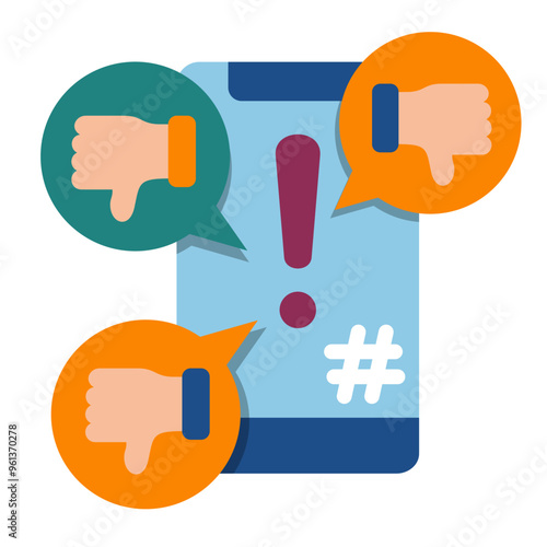 Social Media Trolling Icon