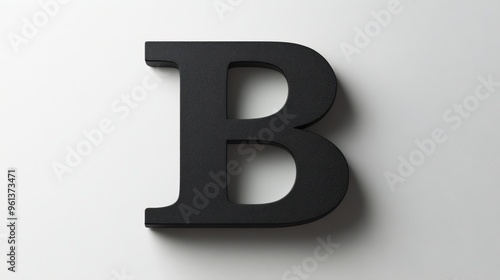 The 3D letter "B" isolated on a white background.