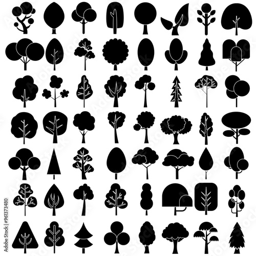 Tree icon vector cet. Plant illustration sign collection. Garden symbol or logo.