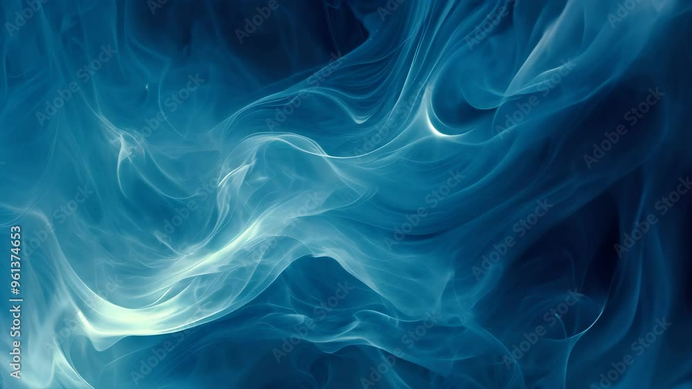 A mysterious Video of blue smoke swirling and dancing on a dark blue background, A mysterious and intriguing blue background A mysterious Video of blue smoke swirling and dancing on a dark blue background, A mysterious and intriguing blue background
