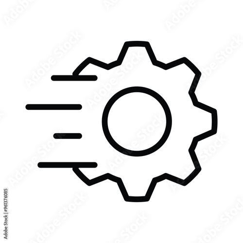 quick settings icon line vector design in trendy style