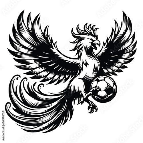 fire eagle illustration