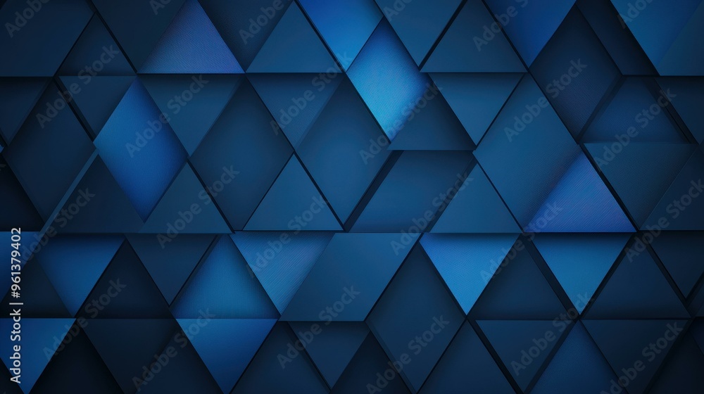 Explore the depth of dark blue with glowing triangles and shiny lines, creating a modern techinspired abstract background. Explore the depth of dark blue with glowing triangles and shiny lines, creating a modern techinspired abstract background.