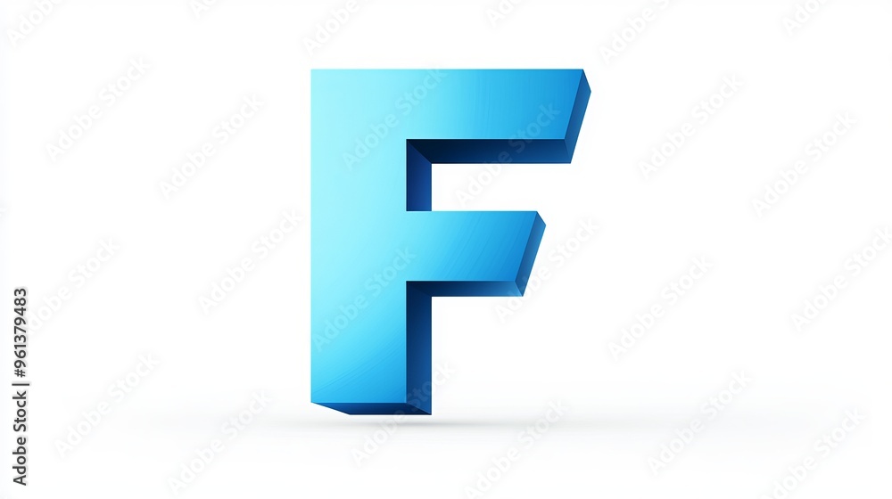 3D form of the letter 3D form of the letter