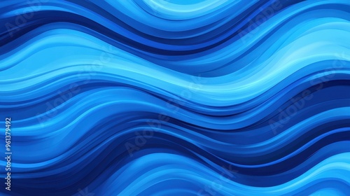 Vibrant deep and light blue holographic design perfect for a neon backdrop or modern wallpaper.