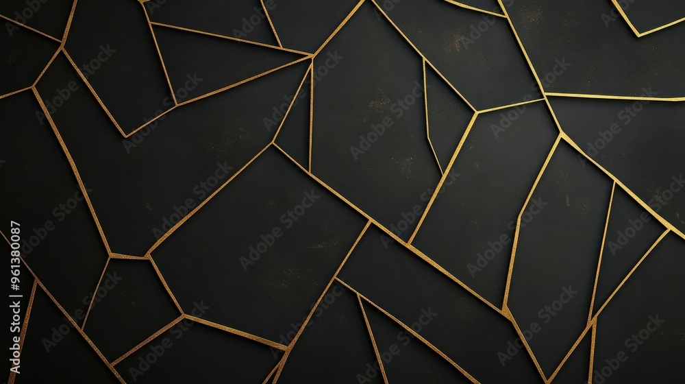 Dive into a sleek black background adorned with elegant gold geometric shapes for a luxurious touch. Perfect for sophisticated designs. Dive into a sleek black background adorned with elegant gold geometric shapes for a luxurious touch. Perfect for sophisticated designs.