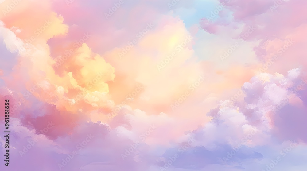 Dreamy Pastel Clouds for a Serene and Relaxing Bedroom Atmosphere Dreamy Pastel Clouds for a Serene and Relaxing Bedroom Atmosphere
