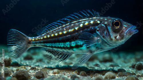 Speckled Sandperch: A close-up of a Speckled Sandperch, a vibrant and captivating marine species, showcasing its intricate markings and unique features.  photo