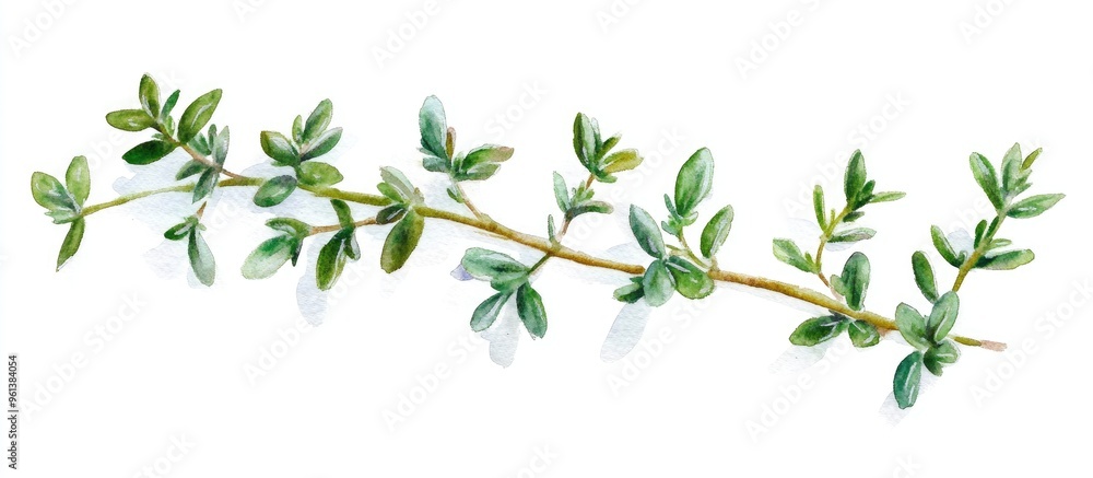 A Fresh Thyme Sprig: A Botanical Delight for Culinary and Aromatic Uses A Fresh Thyme Sprig: A Botanical Delight for Culinary and Aromatic Uses