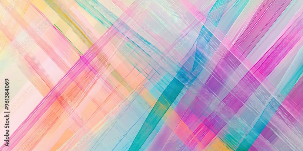 Abstract geometric pattern with pink, blue, and yellow hues. Abstract geometric pattern with pink, blue, and yellow hues.