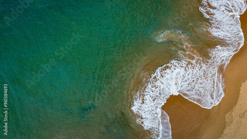 Photography A breathtaking aerial view of Mona Vale Beach in the Northern Beaches of NSW, Sydney, Australia, captured in stunning 4K resolution