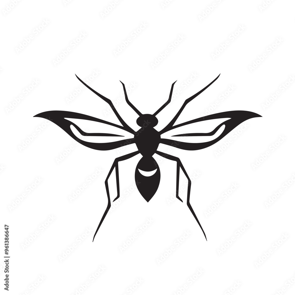 Mosquito in cartoon, doodle style . Image for t-shirt, web, mobile apps and ui. Isolated 2d vector illustration in logo, icon, sketch style, Eps 10, black and white. AI Generative Mosquito in cartoon, doodle style . Image for t-shirt, web, mobile apps and ui. Isolated 2d vector illustration in logo, icon, sketch style, Eps 10, black and white. AI Generative