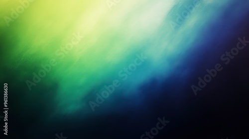 A cool gradient background with a blend from deep navy blue to soft green, perfect for a calm and professional design.