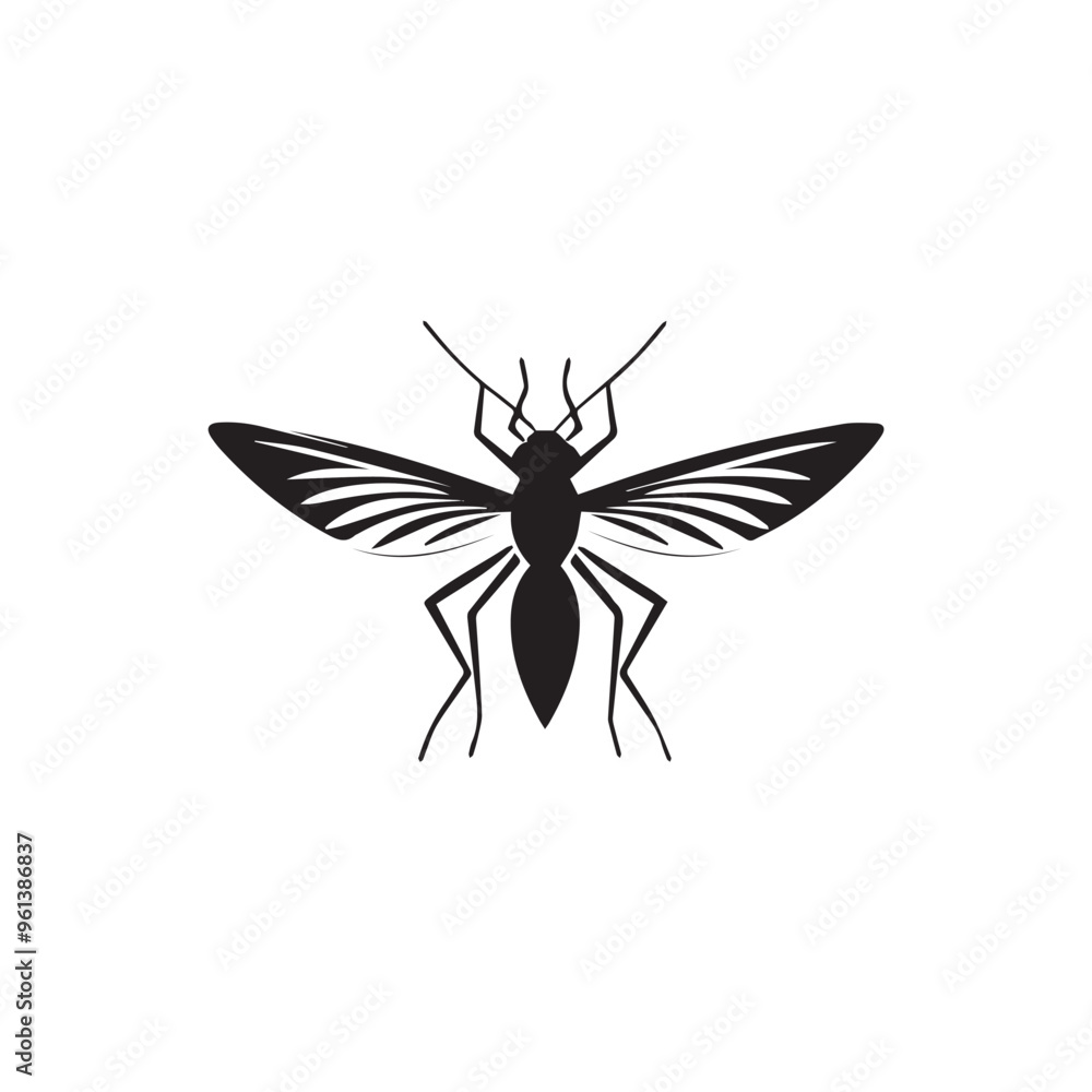 Mosquito in cartoon, doodle style . Image for t-shirt, web, mobile apps and ui. Isolated 2d vector illustration in logo, icon, sketch style, Eps 10, black and white. AI Generative Mosquito in cartoon, doodle style . Image for t-shirt, web, mobile apps and ui. Isolated 2d vector illustration in logo, icon, sketch style, Eps 10, black and white. AI Generative