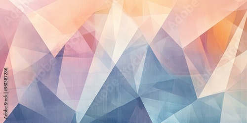 Abstract geometric background with pastel colors.