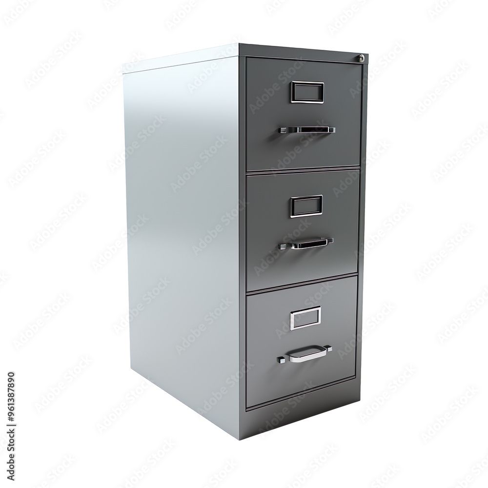 Filing cabinet isolated on transparent and white background Filing cabinet isolated on transparent and white background