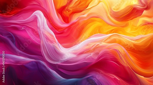 Wallpaper Mural An abstract swirl of vibrant colors blending harmoniously, evoking emotion and creativity in a stunning visual display. Torontodigital.ca