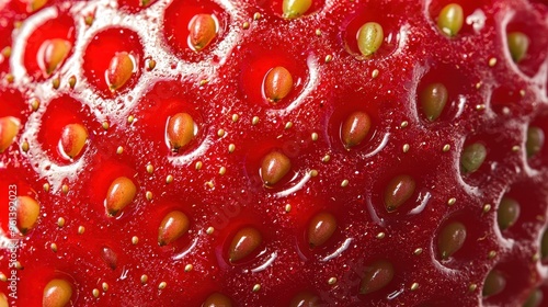 Wallpaper Mural Close Up Macro Texture of Red Strawberry Seeds and Skin Torontodigital.ca