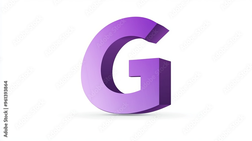 Isolated letter Isolated letter