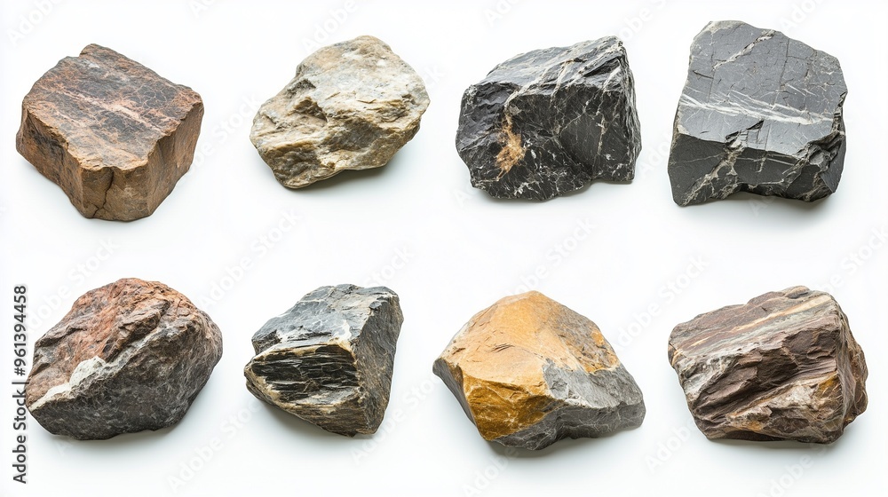 variety of minerals and stones, rock variety of minerals and stones, rock
