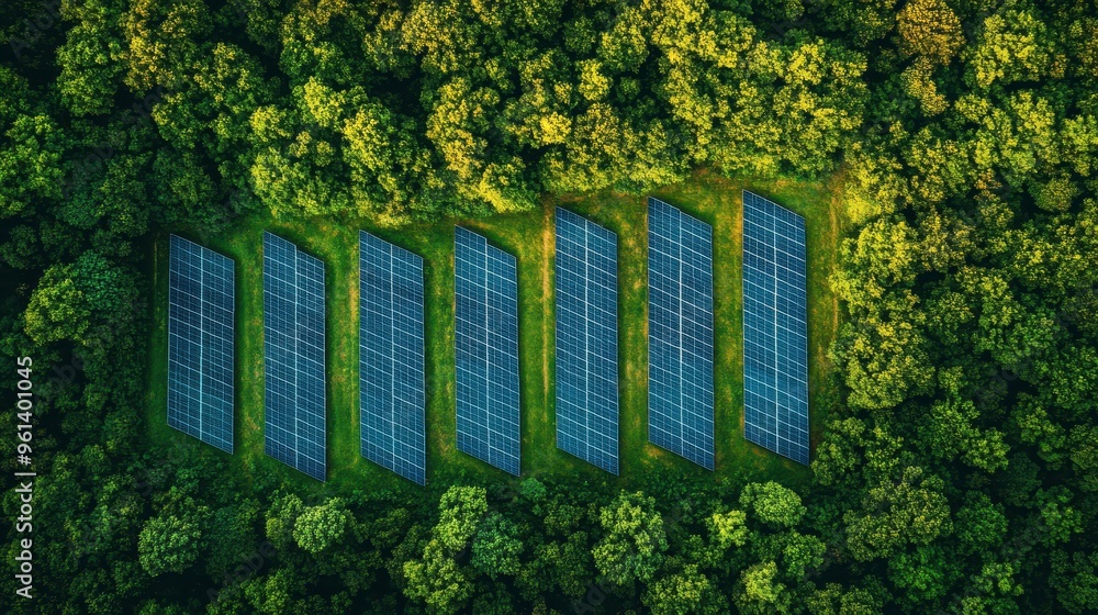 Fototapeta premium Corporate responsibility in achieving carbon neutrality through renewable energy, focusing on leadership and strategic initiatives