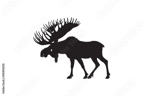 Moose  vector art and illustration photo