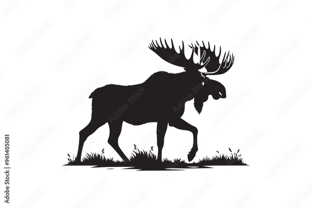 Fototapeta premium Moose vector art and illustration