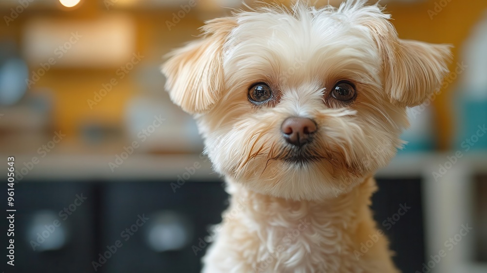 adorable maltese dog midgroom at luxurious pet spa fur flying as expert groomer wields brush with precision and care adorable maltese dog midgroom at luxurious pet spa fur flying as expert groomer wields brush with precision and care