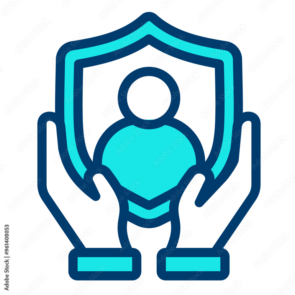 Personal Safety Responsibility Icon Personal Safety Responsibility Icon