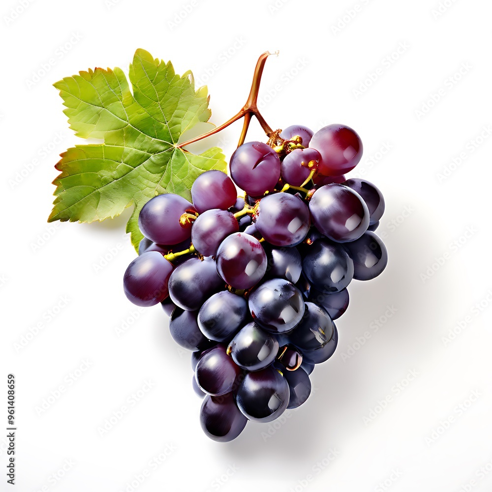 Fototapeta premium Fresh ripe purple red Grapes