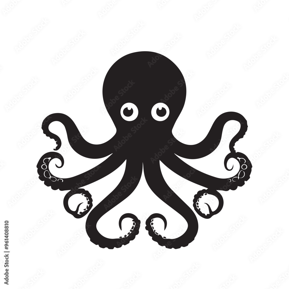 Octopus in cartoon, doodle style . Image for t-shirt, web, mobile apps and ui. Isolated 2d vector illustration in logo, icon, sketch style, Eps 10, black and white. AI Generative Octopus in cartoon, doodle style . Image for t-shirt, web, mobile apps and ui. Isolated 2d vector illustration in logo, icon, sketch style, Eps 10, black and white. AI Generative