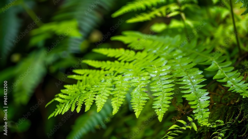 A tight shot of a verdant plant filled with numerous leaves in the foreground, while the background softly blurs A tight shot of a verdant plant filled with numerous leaves in the foreground, while the background softly blurs