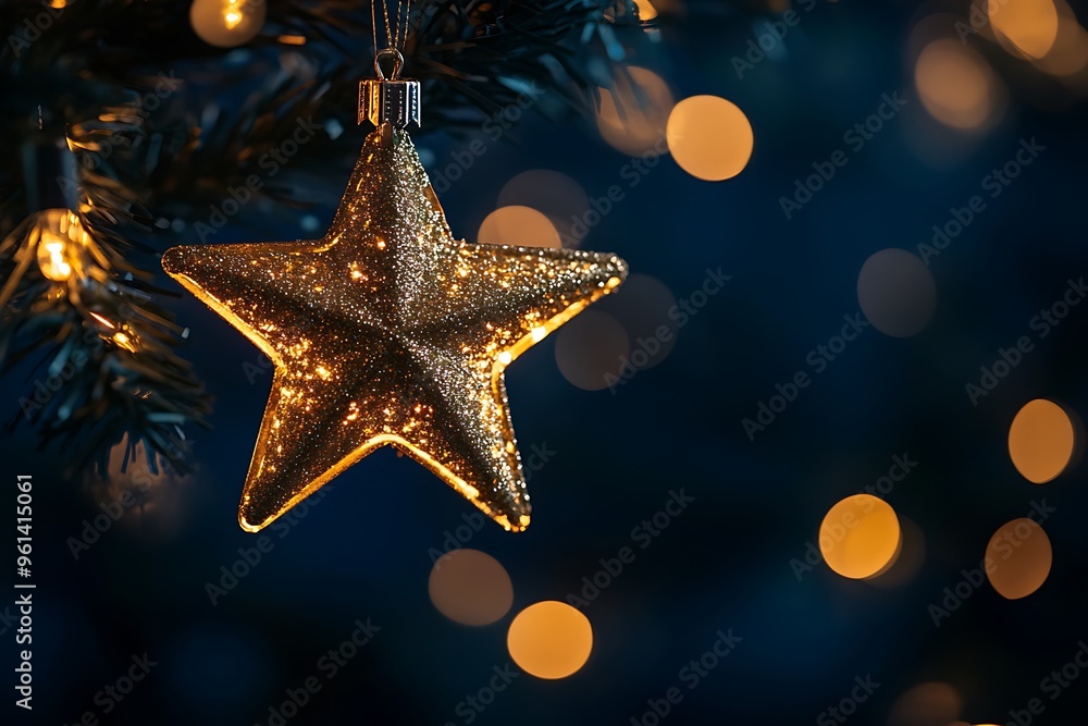 golden star on blue background golden star on blue background