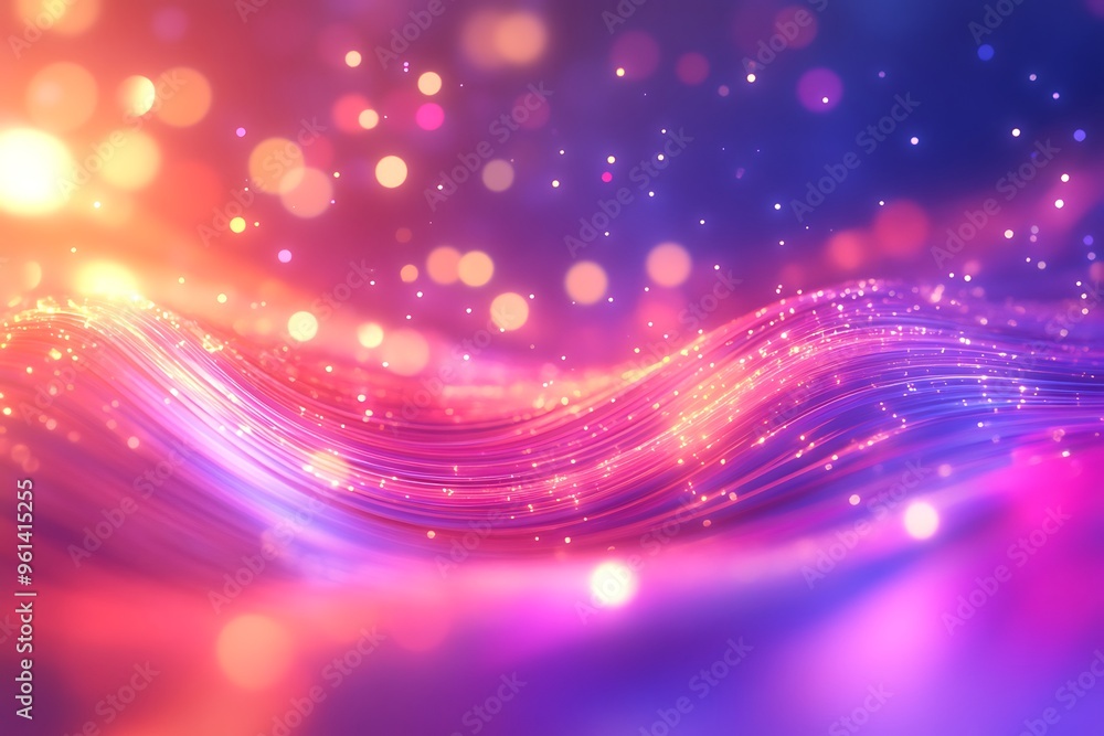 Fototapeta premium abstract background with glowing lines