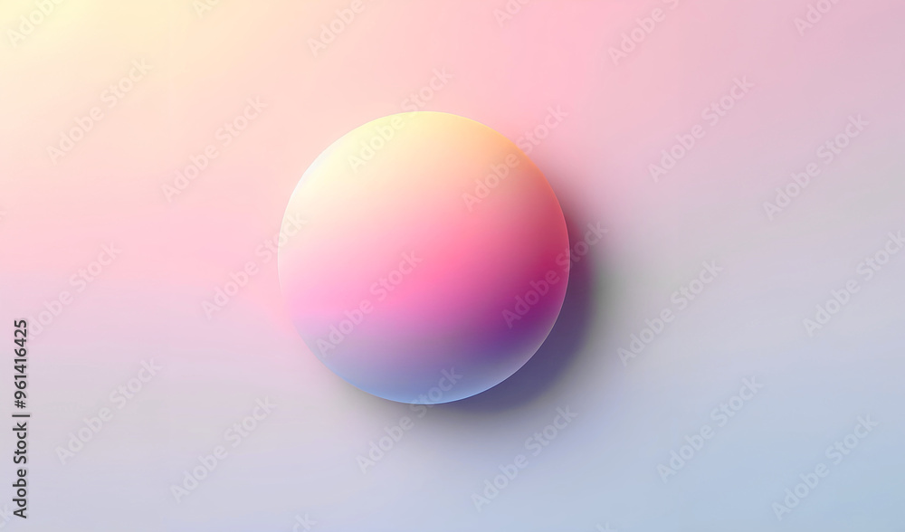 A 3d pink sun above the cloud pink pastel gradient A 3d pink sun above the cloud pink pastel gradient