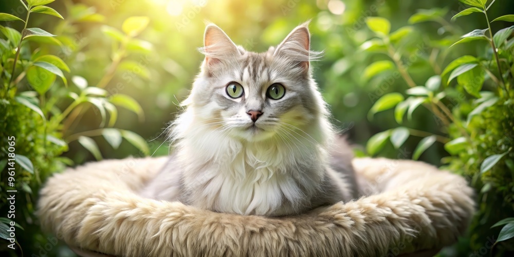 Obraz premium cat in the garden