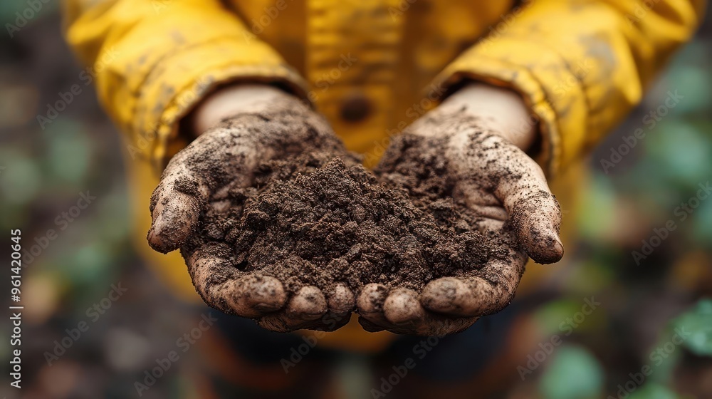 closeup of a young boys soilcovered hands after gardening texture of dirt against skin conveys a sense of connection to nature hard work and the joy of growing things closeup of a young boys soilcovered hands after gardening texture of dirt against skin conveys a sense of connection to nature hard work and the joy of growing things