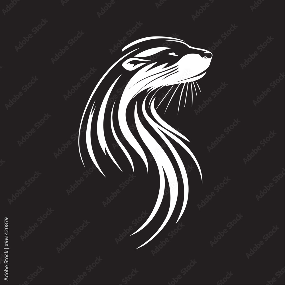Otter in cartoon, doodle style . Image for t-shirt, web, mobile apps and ui. Isolated 2d vector illustration in logo, icon, sketch style, Eps 10, black and white. AI Generative Otter in cartoon, doodle style . Image for t-shirt, web, mobile apps and ui. Isolated 2d vector illustration in logo, icon, sketch style, Eps 10, black and white. AI Generative