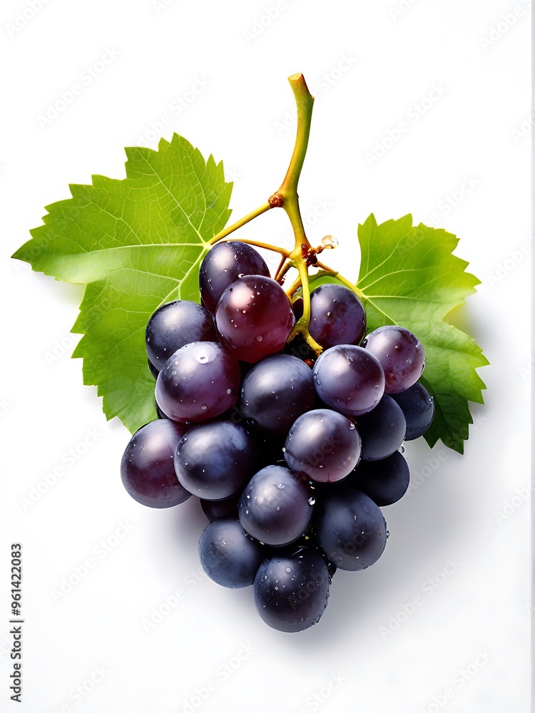 Fototapeta premium Fresh ripe purple red Grapes
